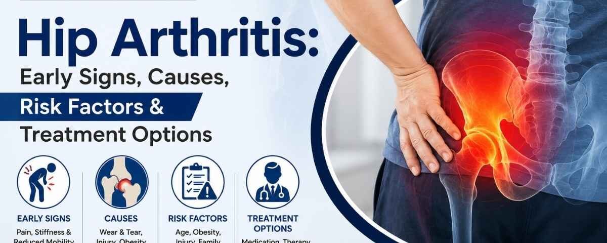 Hip Arthritis Early Signs, causes, Risk Factors & Treatment Options